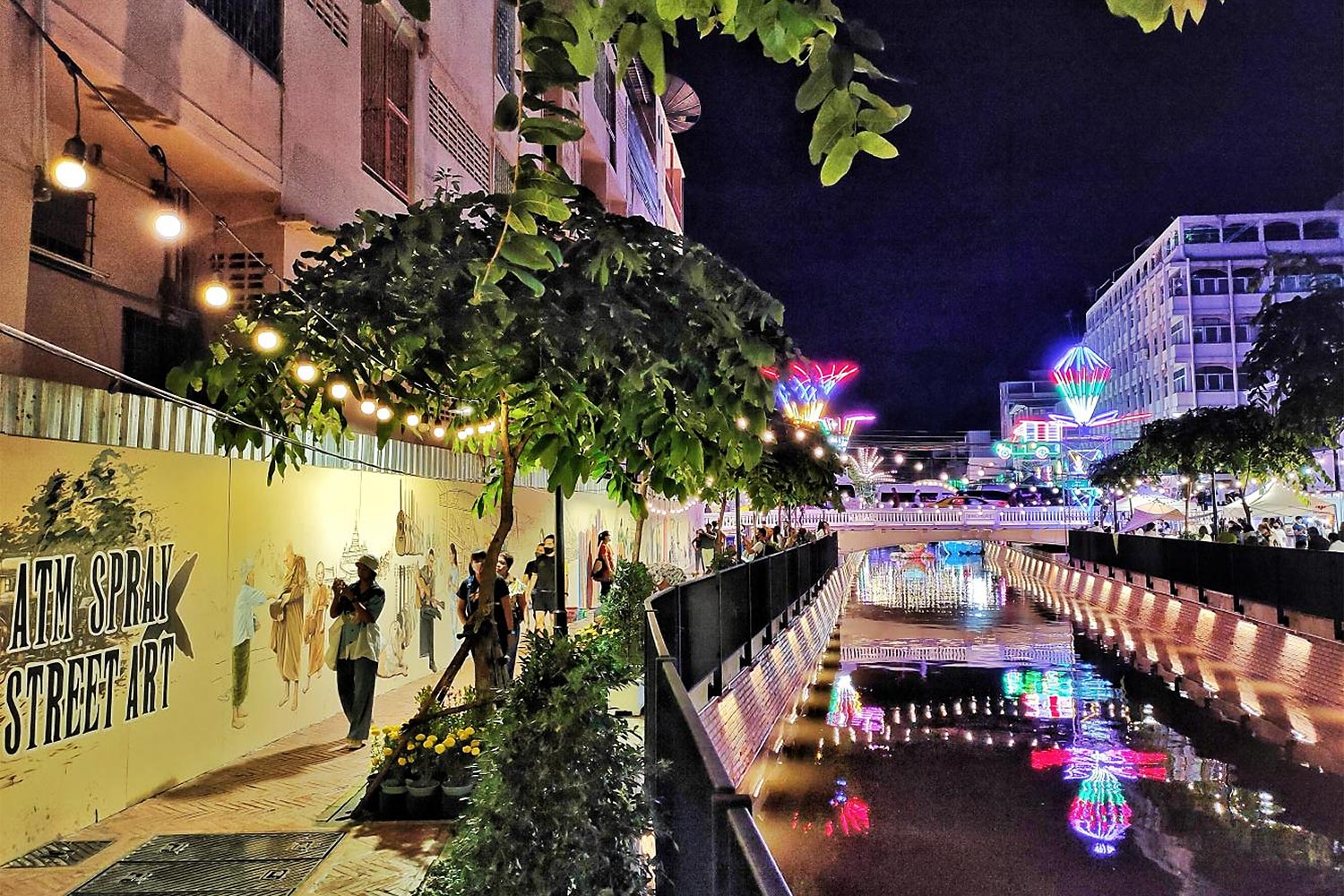 Thailand Walking Street at Night